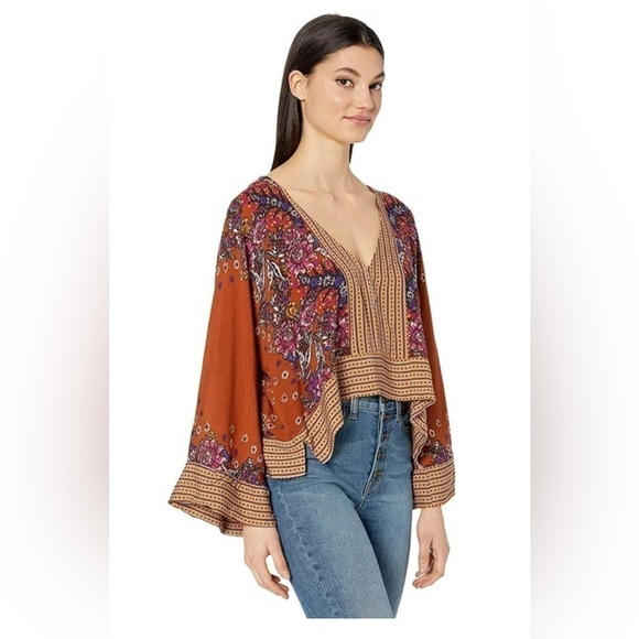 Free People Mix N Match Blouse - Picture 1 of 7